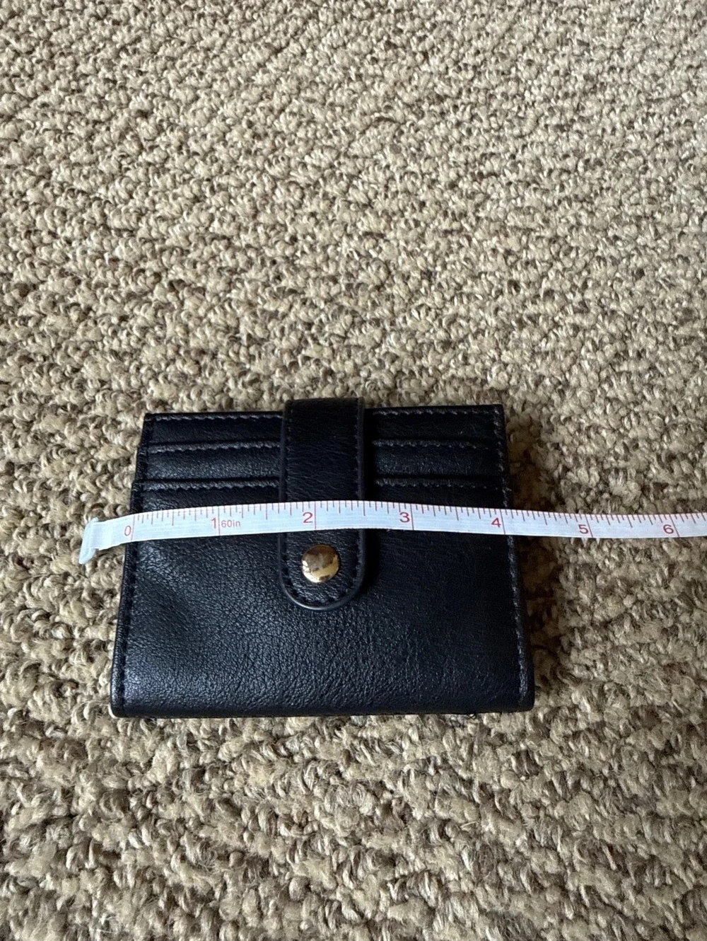 small black pocket card wallet